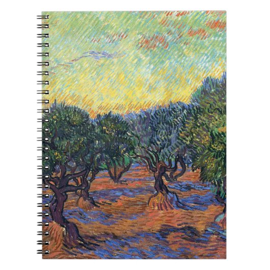 Vincent Van Gogh Olive Grove Impressionismus Art Notizblock (Vorderseite)