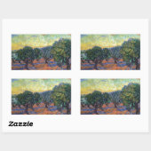 Vincent Van Gogh Olive Grove Impressionismus Art Rechteckiger Aufkleber (Blatt)