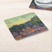 Vincent Van Gogh Olive Grove Impressionismus Art Rechteckiger Pappuntersetzer (angewinkelt)