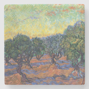 Vincent Van Gogh Olive Grove Impressionismus Art Steinuntersetzer