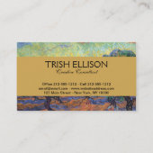 Vincent Van Gogh Olive Grove Impressionismus Art Visitenkarte (Rückseite)