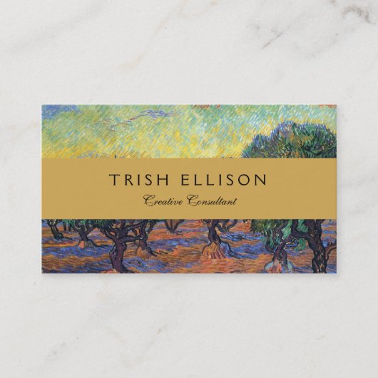 Vincent Van Gogh Olive Grove Impressionismus Art Visitenkarte (Vorderseite)