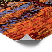 Vincent Van Gogh - Olive Grove mit Orange Sky Poster (Ecke)