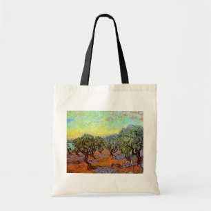 Vincent Van Gogh - Olive Grove mit Orange Sky Tragetasche