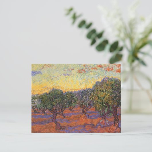 Vincent van Gogh - Olive Grove, Orange Sky (Stehend Vorderseite)