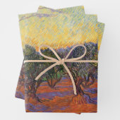 Vincent van Gogh - Olive Grove, Orange Sky Geschenkpapier Set (Beispiel)