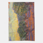 Vincent van Gogh - Olive Grove, Orange Sky Geschirrtuch (Vertikal)
