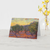 Vincent van Gogh - Olive Grove, Orange Sky Karte (Gelbe Blume)