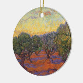Vincent van Gogh - Olive Grove, Orange Sky Keramik Ornament (Links)
