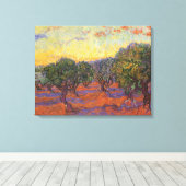 Vincent van Gogh - Olive Grove, Orange Sky Leinwanddruck (Insitu (Holzboden))