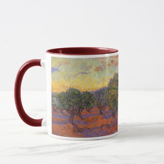 Vincent van Gogh - Olive Grove, Orange Sky Tasse (Links)