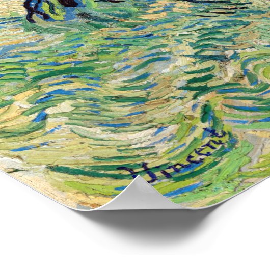 Vincent van Gogh - Olive Grove Poster (Ecke)