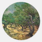 Vincent van Gogh - Olive Grove Runder Aufkleber (Vorderseite)