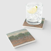 Vincent van Gogh - Olive Grove Steinuntersetzer (Seitenansicht)