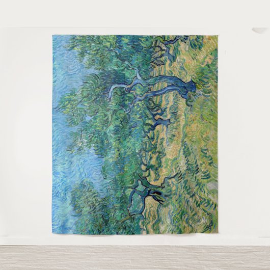 Vincent van Gogh - Olive Grove Wandteppich (Vorderseite)