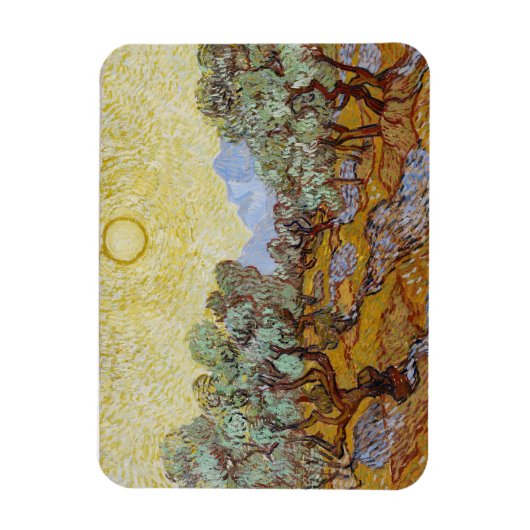 Vincent van Gogh Olive Trees, 1889 Magnet (Vertikal)