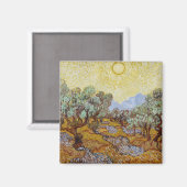 Vincent van Gogh Olive Trees, 1889 Magnet (Vorderseite/Rückseite)