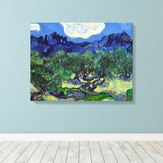 Vincent van Gogh Olive Trees Leinwanddruck (Insitu (Holzboden))