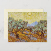 Vincent Van Gogh Olive Trees Postkarte (Vorne/Hinten)