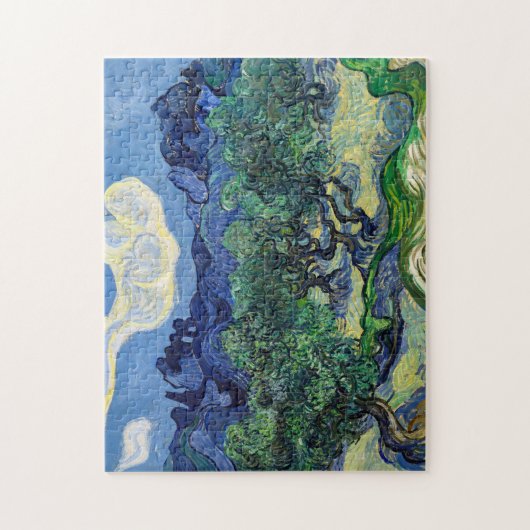 Vincent van Gogh - Olive Trees with the Alpilles Puzzle (Vertikal)
