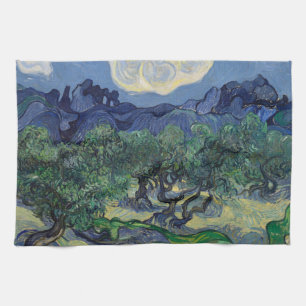 Vincent van Gogh - Olivenbäume, Alpilles-Gebirge Geschirrtuch