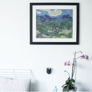 Vincent van Gogh - Olivenbäume, Alpilles-Gebirge Poster