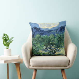 Vincent Van Gogh Olivenbäume Berglandschaft Kissen