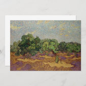 Vincent van Gogh - Olivenbäume Einladung (Vorne/Hinten)