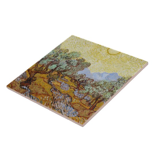 Vincent van Gogh - Olivenbäume Fliese (Seite)