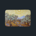 Vincent van Gogh - Olivenbäume, Gelber Himmel und  Badematte<br><div class="desc">Olivenbäume mit gelbem Himmel und Sonne / Oliviers avec ciel jaune et soleil - Vincent van Gogh,  1889</div>