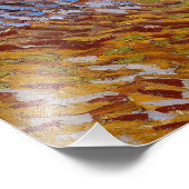 Vincent van Gogh - Olivenbäume, Gelber Himmel und Fotodruck (Ecke)