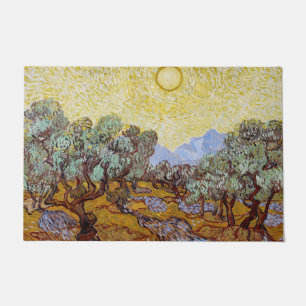 Vincent van Gogh - Olivenbäume, Gelber Himmel und Fußmatte