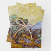 Vincent van Gogh - Olivenbäume, Gelber Himmel und Geschenkpapier Set (Beispiel)