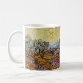 Vincent van Gogh - Olivenbäume, Gelber Himmel und  Kaffeetasse (Links)