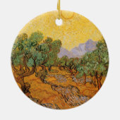 Vincent van Gogh - Olivenbäume, Gelber Himmel und  Keramik Ornament (Hinten)