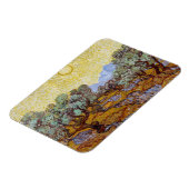 Vincent van Gogh - Olivenbäume, Gelber Himmel und Magnet (Linke Seite)