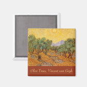 Vincent van Gogh - Olivenbäume, Gelber Himmel und Magnet (Vorderseite/Rückseite)