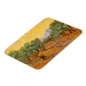 Vincent van Gogh - Olivenbäume, Gelber Himmel und  Magnet (Linke Seite)