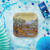 Vincent van Gogh - Olivenbäume, Gelber Himmel und  Pappteller (Party)