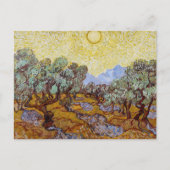 Vincent van Gogh - Olivenbäume, Gelber Himmel und  Postkarte (Vorderseite)