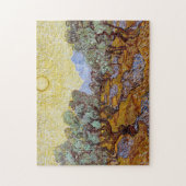 Vincent van Gogh - Olivenbäume, Gelber Himmel und Puzzle (Vertikal)