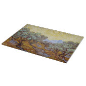 Vincent van Gogh - Olivenbäume, Gelber Himmel und  Schneidebrett (Ecke)