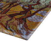 Vincent van Gogh - Olivenbäume, Gelber Himmel und  Schneidebrett (Ecke)