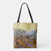 Vincent van Gogh - Olivenbäume, Gelber Himmel und Tasche (Rückseite)
