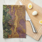 Vincent van Gogh - Olivenbäume Geschirrtuch (Viertel Falte)