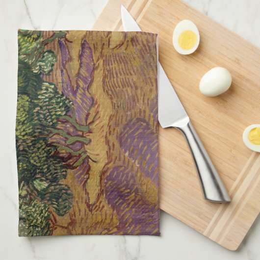 Vincent van Gogh - Olivenbäume Geschirrtuch (Viertel Falte)