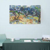 Vincent van Gogh - Olivenbäume: Hellblauer Himmel Banner (Messeveranstaltung)
