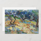 Vincent van Gogh - Olivenbäume: Hellblauer Himmel Dankeskarte (Vorne/Hinten)