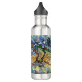 Vincent van Gogh - Olivenbäume: Hellblauer Himmel Edelstahlflasche (Links)