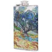 Vincent van Gogh - Olivenbäume: Hellblauer Himmel Flachmann (Links)